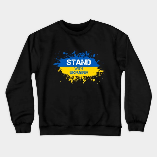 I Stand With Ukraine Splash New Crewneck Sweatshirt by teesmile